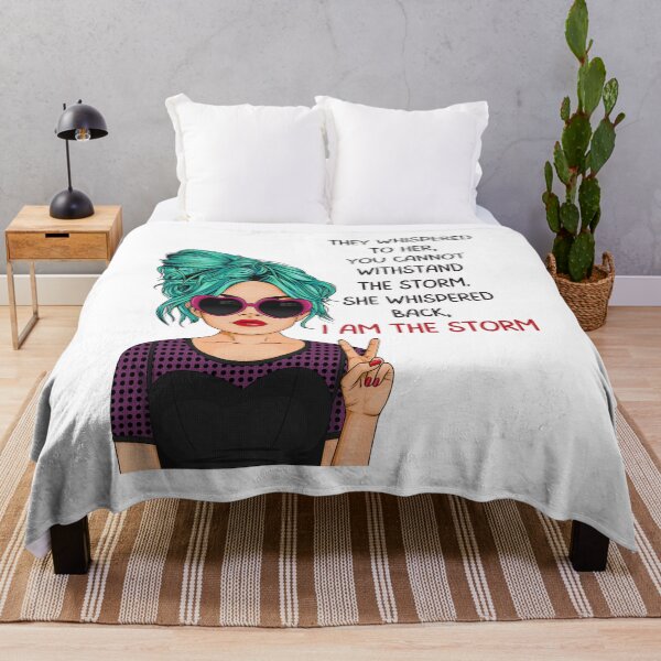 Item preview, I am the storm, Inspirational Gifts For Awesome People who like pop art and quotes about girl power designed and sold by Auntieck.