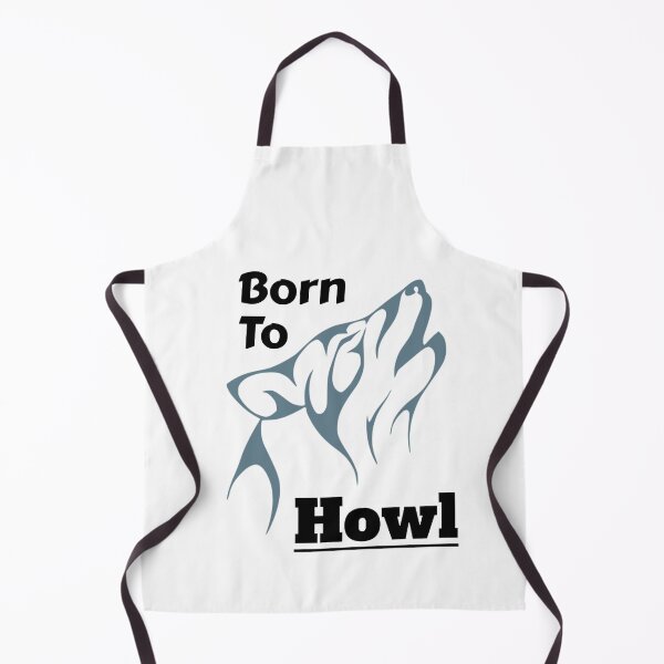 Item preview, Born to Howl Wolf Animal Alter Graphic Grey on White designed and sold by GladBlackLamb.