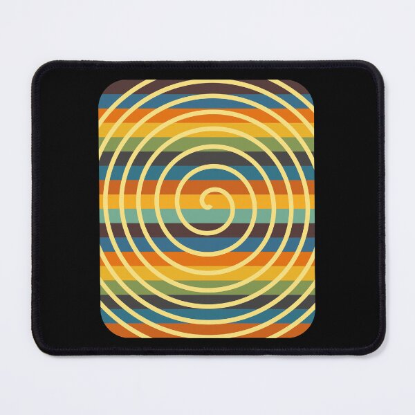 Item preview, Yellow Psychedelic Retro Stripe Background designed and sold by artfulnotebook.