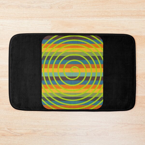 Item preview, Psychedelic Green Spiral Retro Stripe Background designed and sold by artfulnotebook.