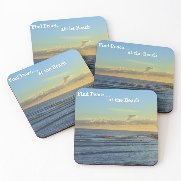Item preview, Find Peace at the Beach - Rainbow Bay Snapper Rocks Gold Coast Australia designed and sold by SaltySurfgirl.
