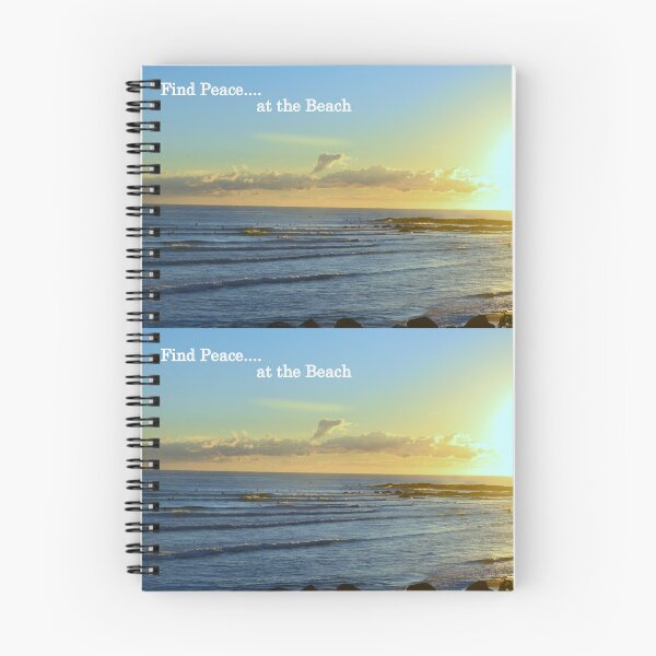 Item preview, Find Peace at the Beach - Rainbow Bay Snapper Rocks Gold Coast Australia designed and sold by SaltySurfgirl.