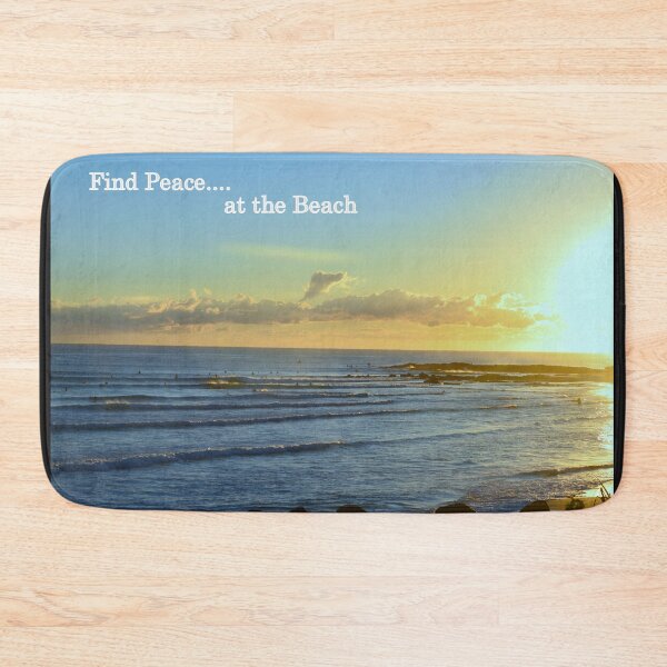 Item preview, Find Peace at the Beach - Rainbow Bay Snapper Rocks Gold Coast Australia designed and sold by SaltySurfgirl.
