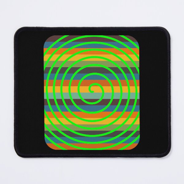 Item preview, Trippy Psychedelic Lime Green Spiral Retro Stripe Background designed and sold by artfulnotebook.
