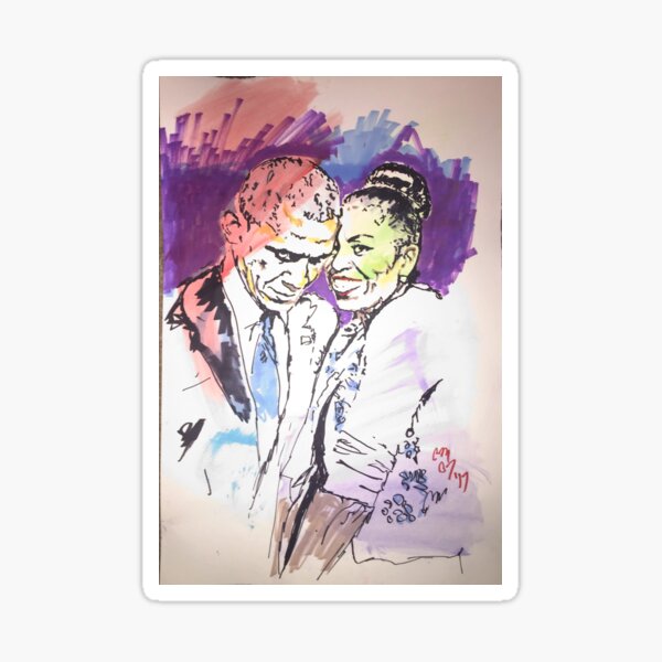 Black Love from the Obamas Sticker