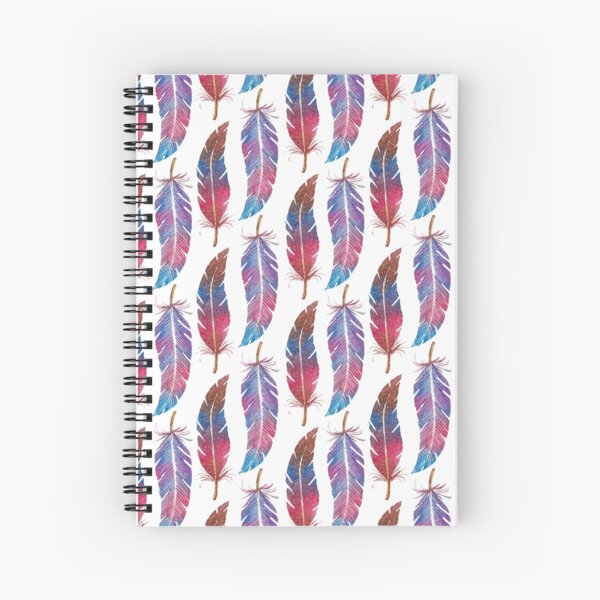Feathers Two Ways Spiral Notebook