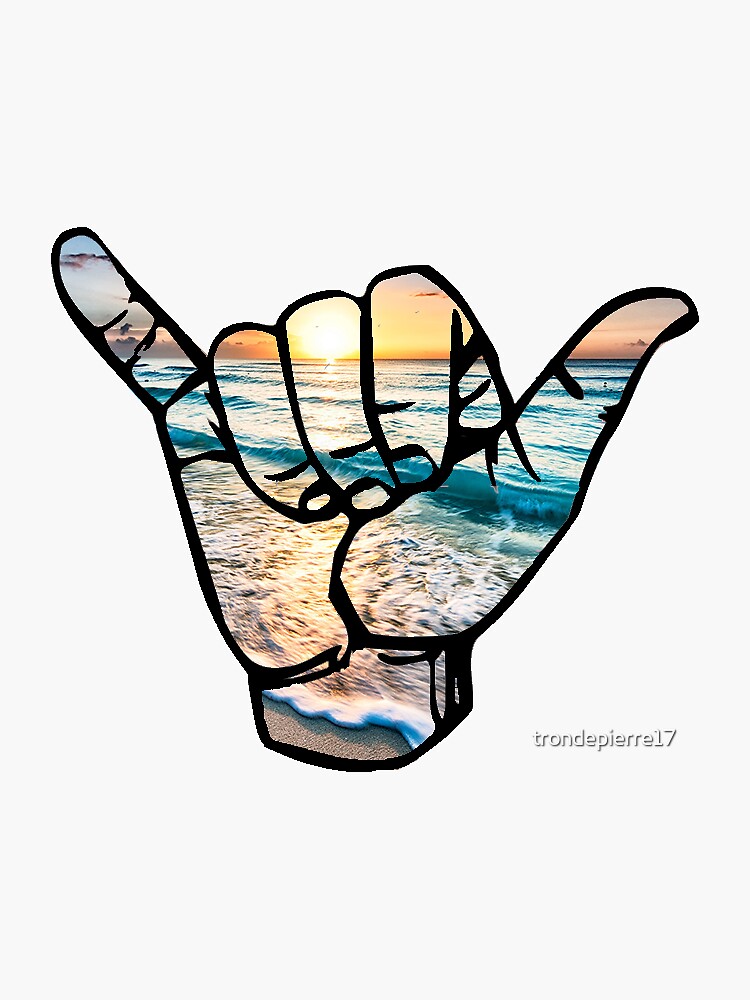 Thumbnail 3 of 3, Sticker, Shaka-Cancun designed and sold by trondepierre17.