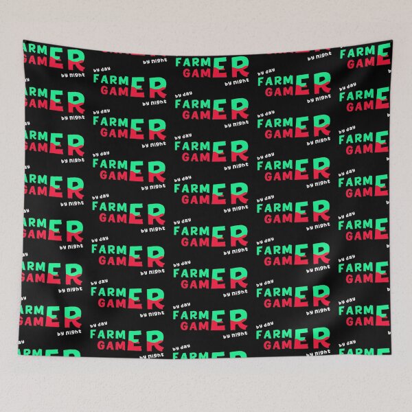 Item preview, Farmer by Day Gamer by Night 2_(black) designed and sold by mrGoodwin90.