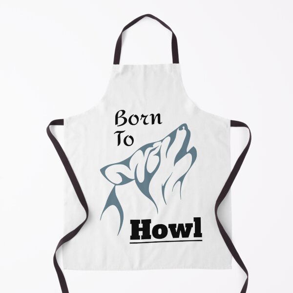Item preview, Born to Howl Wolf Animal Alter Graphic Grey on White (Elegant Font) designed and sold by GladBlackLamb.