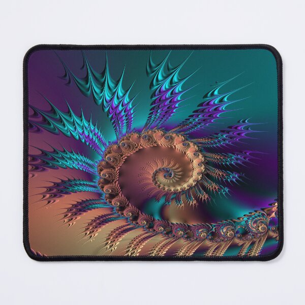 Item preview, Wicked Cool Beautiful Fractal Spiral Art - Science - Memorizing Fractal designed and sold by CattlettArt.