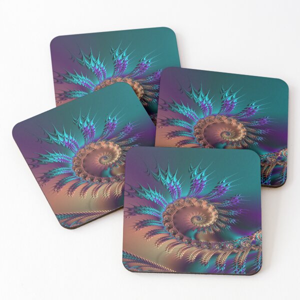 Item preview, Wicked Cool Beautiful Fractal Spiral Art - Science - Memorizing Fractal designed and sold by CattlettArt.