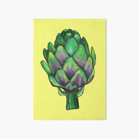 Artichoke Art Board Print