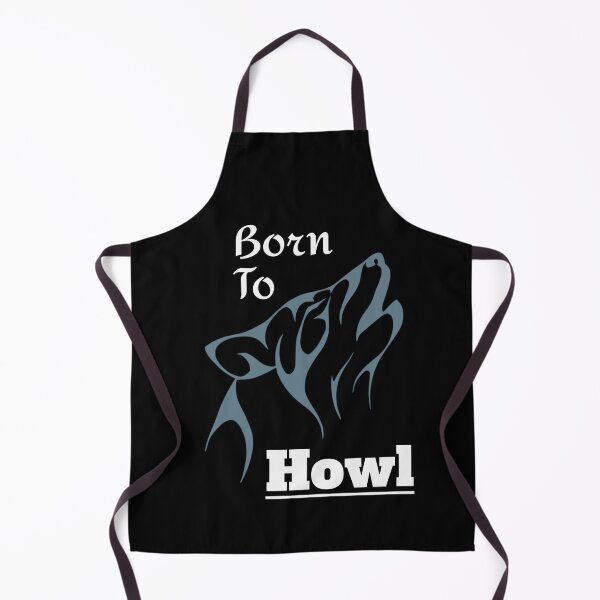 Item preview, Born to Howl Wolf Animal Alter Graphic Grey on Black (Elegant Font) designed and sold by GladBlackLamb.
