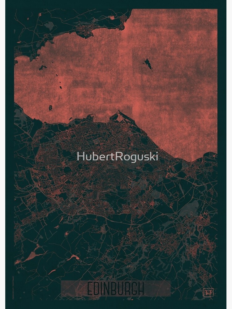 Enidburgh Map Red by HubertRoguski