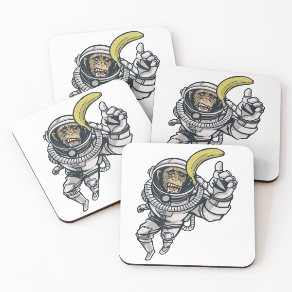 Item preview, Chimpanzee in the space reaching for a banana , Perfect gift for monkey lovers      designed and sold by FooUoBranch.