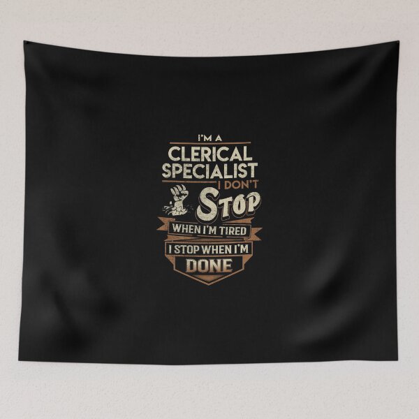 Item preview, Clerical Specialist T Shirt - I Stop When Done Job Gift Item Tee designed and sold by natalinedk.