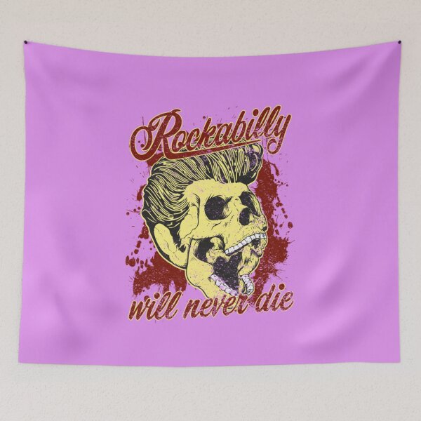 Item preview, Rockabilly Skull designed and sold by oTZIshirtss.