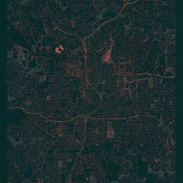 Artwork thumbnail, Atlanta Map Red by HubertRoguski