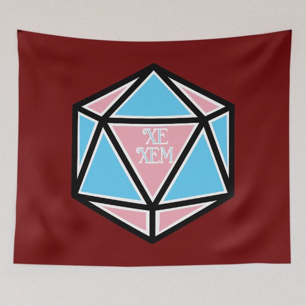 Item preview, Trans Pronoun Pride D20 Xe/Xem designed and sold by BiOurPride.