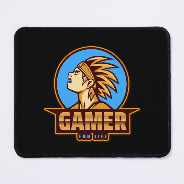 Item preview, Gamer for Life with Angry Anime Fighter designed and sold by PRIVARSHU.