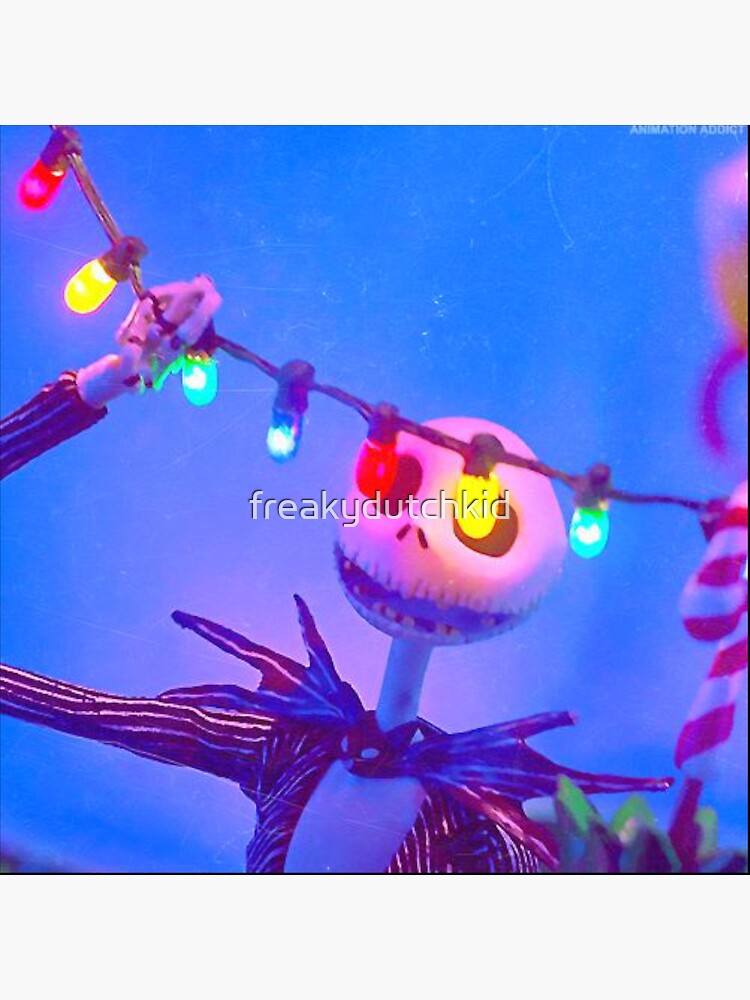 "The Nightmare before Christmas Jack Skeleton with Lights" Poster for