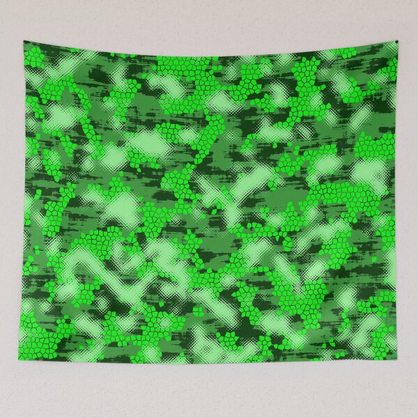 Aperçu de l'œuvre Camouflage vert créée et vendue par Tshirtstory.