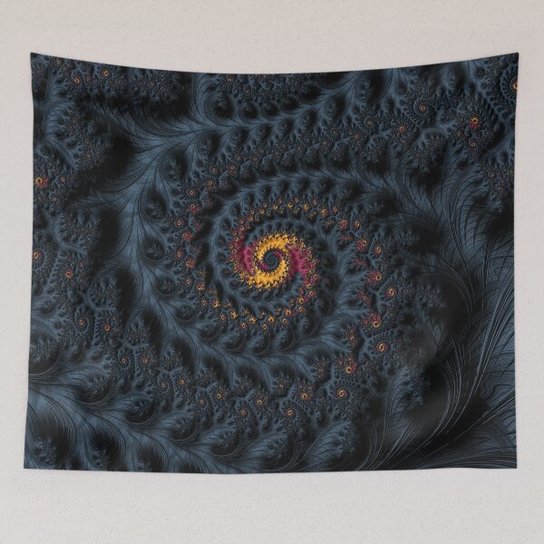 Item preview, Fractal Pattern #1 • Black Feathers designed and sold by tessellnator.