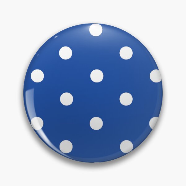 Aperçu de l'œuvre Motif à pois bleu cobalt et blanc créée et vendue par TheFancyLabel.