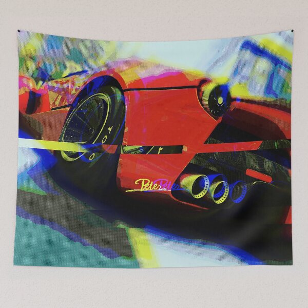 Item preview, Red Exotic Sports Car in City Glitched Effects designed and sold by RyanCaudell.
