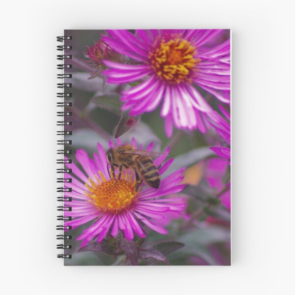 Item preview, Small Bee on Purple Daisy designed and sold by froggybangbang.