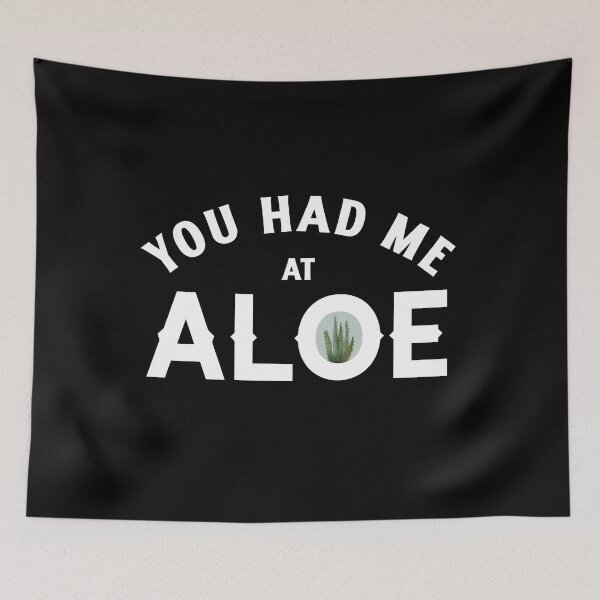Item preview, You Had Me At Aloe - Cute Aloe Vera Plant Pun designed and sold by molamode.