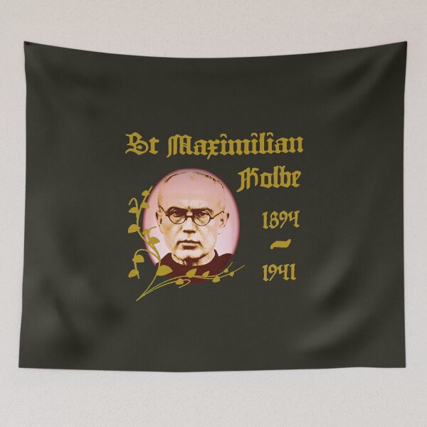 Item preview, St Maximilian Kolbe Catholic Saint designed and sold by hispanicworld.