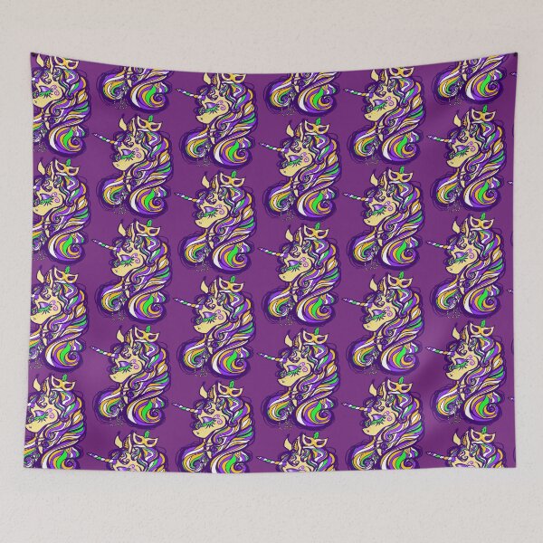 Item preview, Mardi Gras Unicorn designed and sold by JanGrackle.