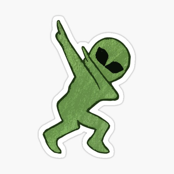 Alien Dab Sticker