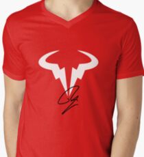 Rafael Nadal RN Tennis Player Logo Men's V-Neck T-Shirt