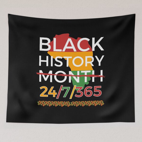 Item preview, Black History Month 24 7 365 (Black Lives Matter) designed and sold by i-longmanshop.