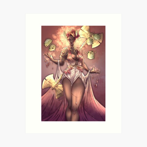 Lesbian pride goddess Art Print