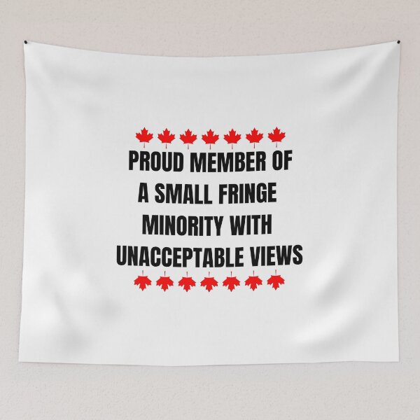 Item preview, Proud Member Of A Small Fringe Minority With Unacceptable Views Trucker designed and sold by Nepaz-Designs.