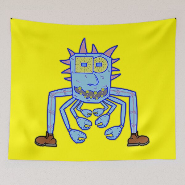 Item preview, Squeenal - Crab Creature - Crab Monster - Yellow Background designed and sold by Squeenal461.