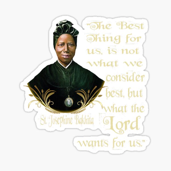 Item preview, St Josephine Bakhita Catholic Saint designed and sold by hispanicworld.