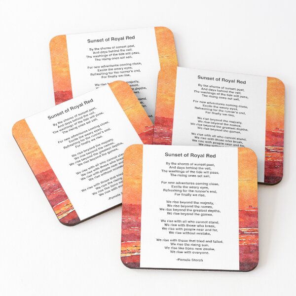 Item preview, Sunset of Royal Red Poem designed and sold by Pamela Storch.