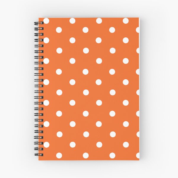 Aperçu de l'œuvre Motif à pois fluo orange fluo et blanc créée et vendue par TheFancyLabel.