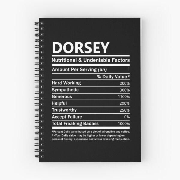 Item preview, Dorsey Name T Shirt - Dorsey Nutritional And Undeniable Factors Gift Item Tee designed and sold by geniajmk13.