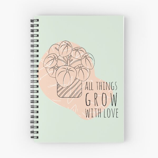 Item preview, All Things Grow with Love - Inspirational Boho Style Plant Quote designed and sold by Naturalist Prints.