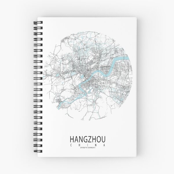 Item preview, Hangzhou City Map of Zhejiang, China - Circle designed and sold by deMAP.