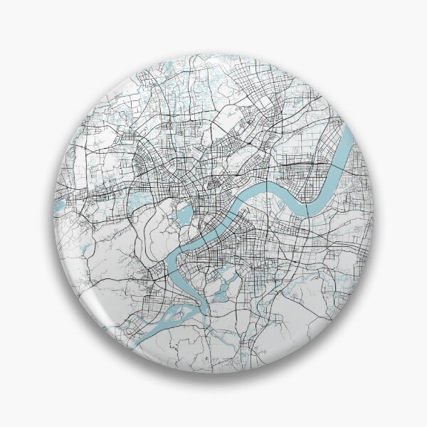 Item preview, Hangzhou City Map of Zhejiang, China - Circle designed and sold by deMAP.
