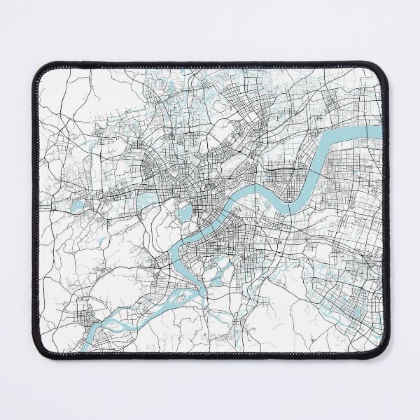 Item preview, Hangzhou City Map of Zhejiang, China - Circle designed and sold by deMAP.