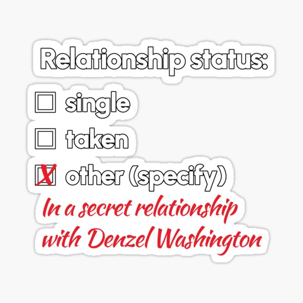 Item preview, Denzel Washington - Relationship 2 designed and sold by 2Girls1Shirt.