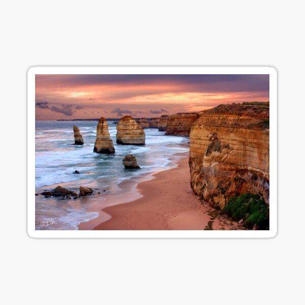 The Twelve Apostles. Great Ocean Road, VIC, Australia. Sticker