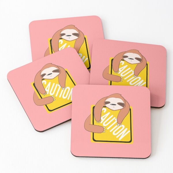 Item preview, Traffic Signs, Caution sign with lazy sloth - funny animal designed and sold by Aerithcloud01.